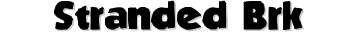 Stranded BRK font